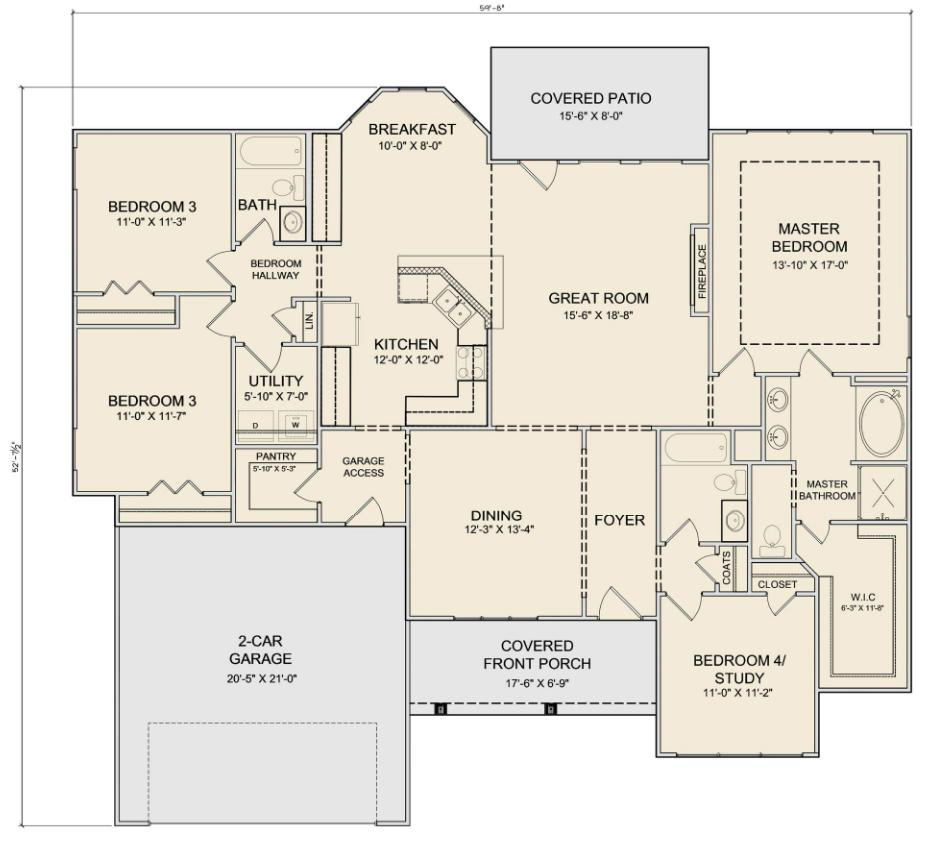 Image of a Bronco_Home style house, featuring Chisholm Trace and highlighting website services.
