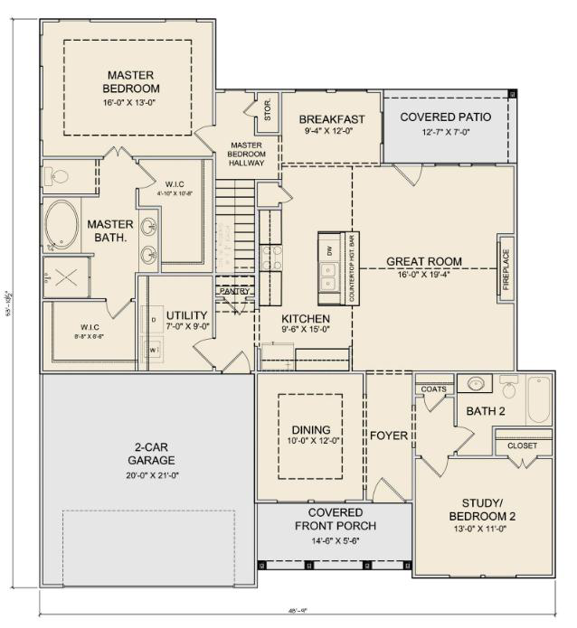 Image of a Mustang-style house, featuring Chisholm Trace and highlighting website services.