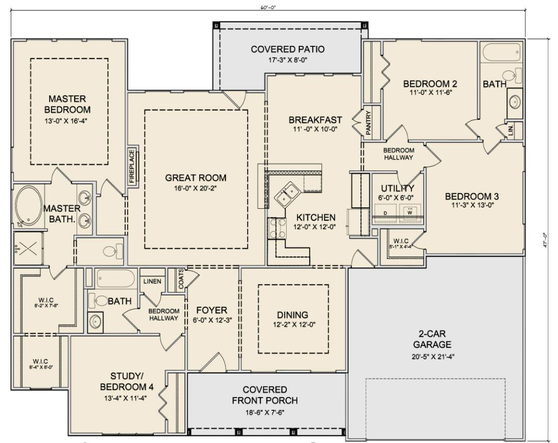 Image of a Palomino-style house, featuring Chisholm Trace and highlighting website services.