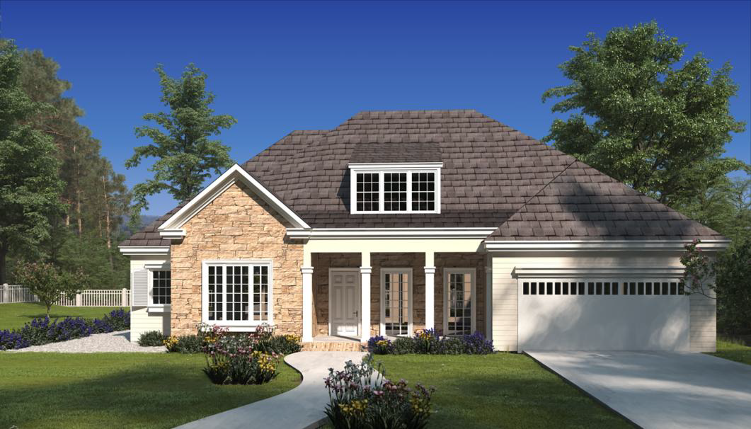 Image of a Palomino-style house, featuring Chisholm Trace and highlighting website services.